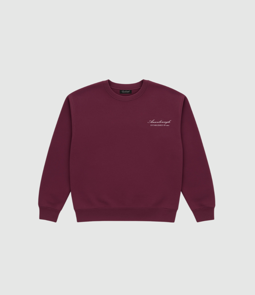 EMBROIDERED HEAVYWEIGHT KNIT SWEATER